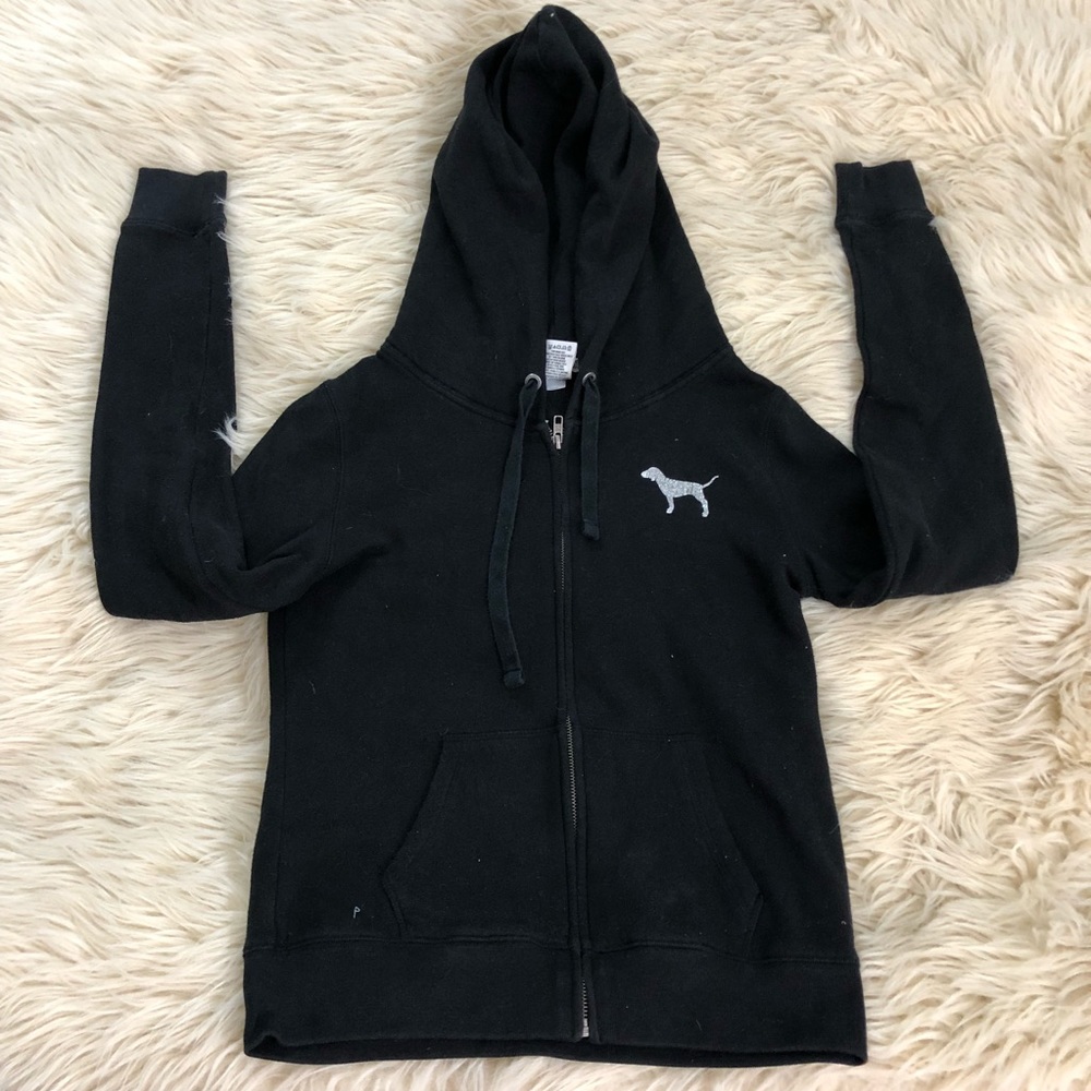 Victoria’s Secret PINK Bling Jeweled zip up - Picture 3 of 7